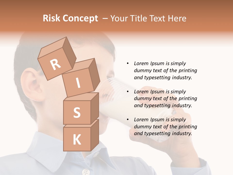 Holding Food Child PowerPoint Template