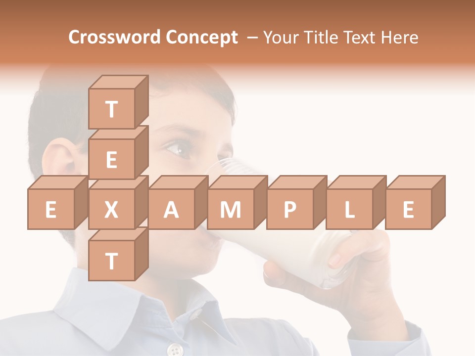 Holding Food Child PowerPoint Template