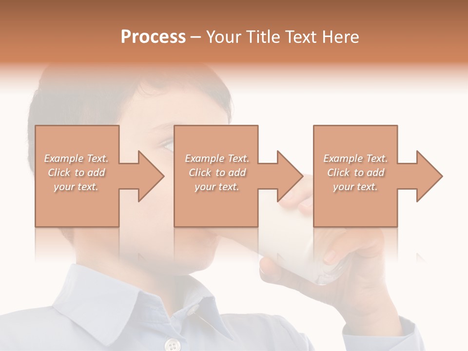Holding Food Child PowerPoint Template