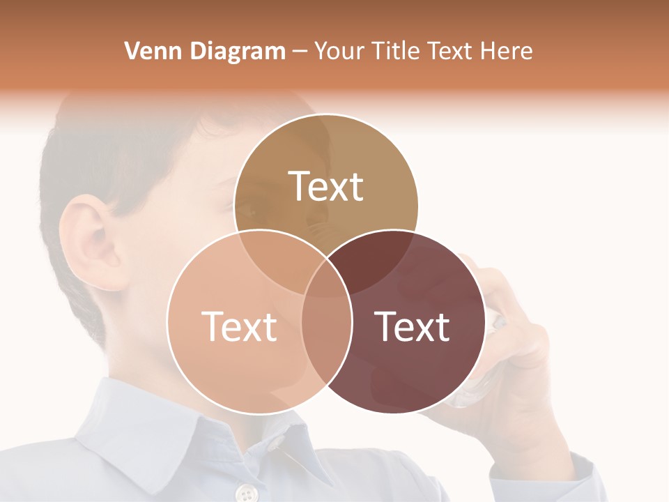 Holding Food Child PowerPoint Template