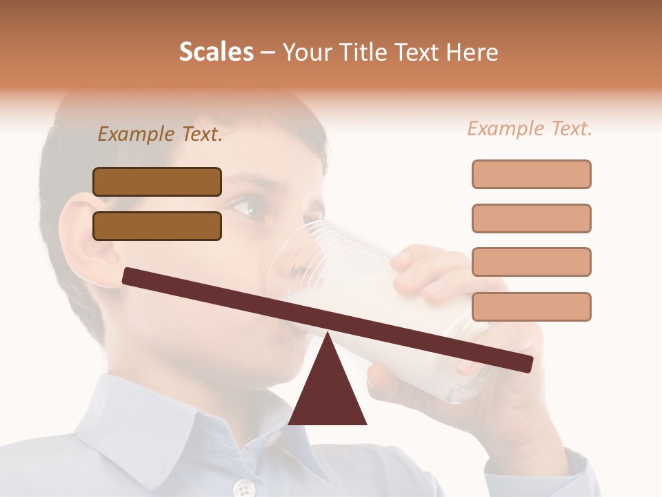 Holding Food Child PowerPoint Template