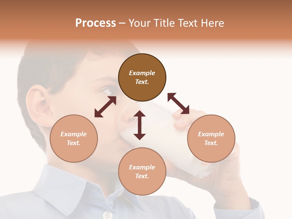 Holding Food Child PowerPoint Template