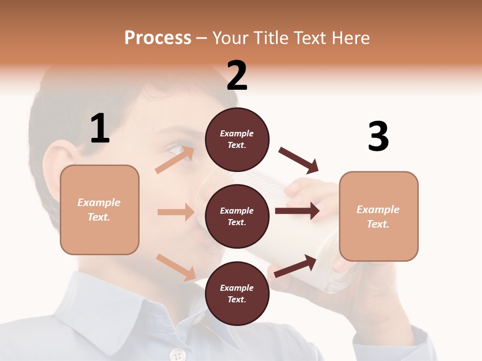 Holding Food Child PowerPoint Template