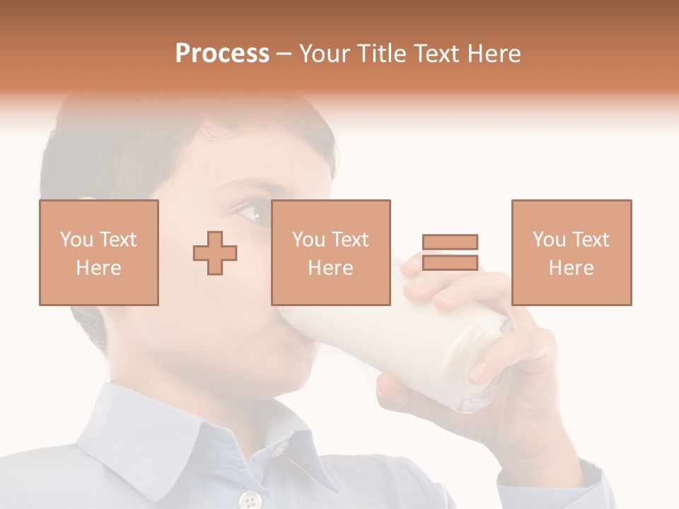 Holding Food Child PowerPoint Template