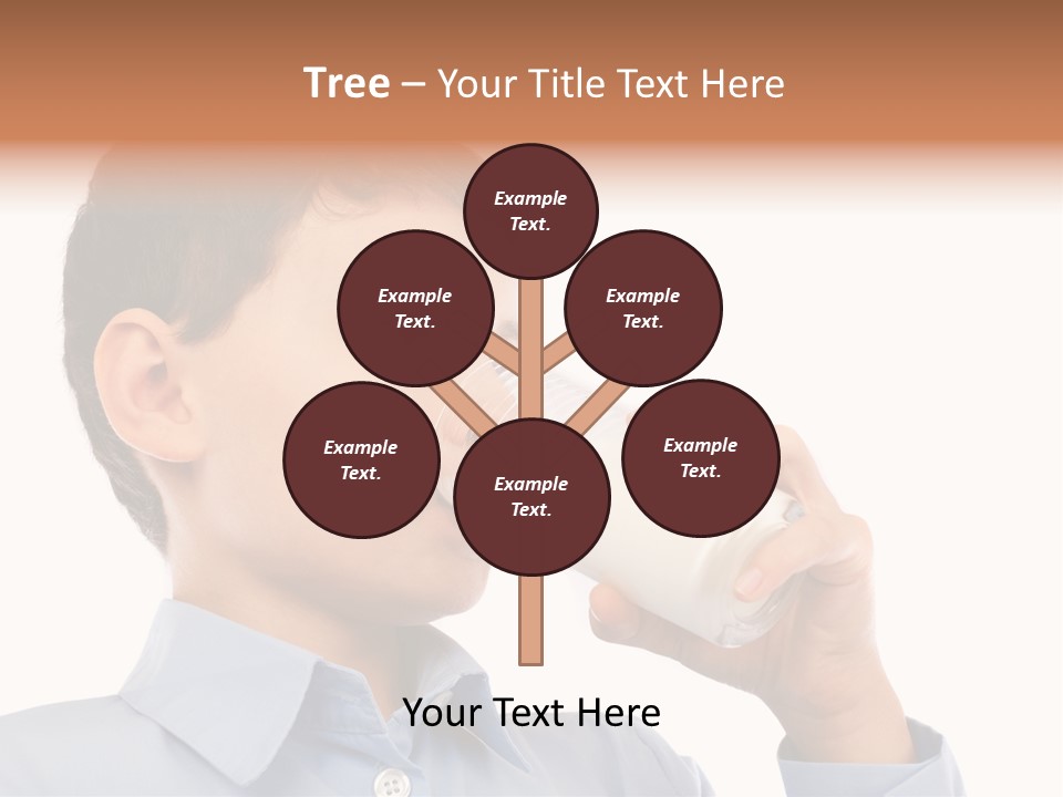 Holding Food Child PowerPoint Template