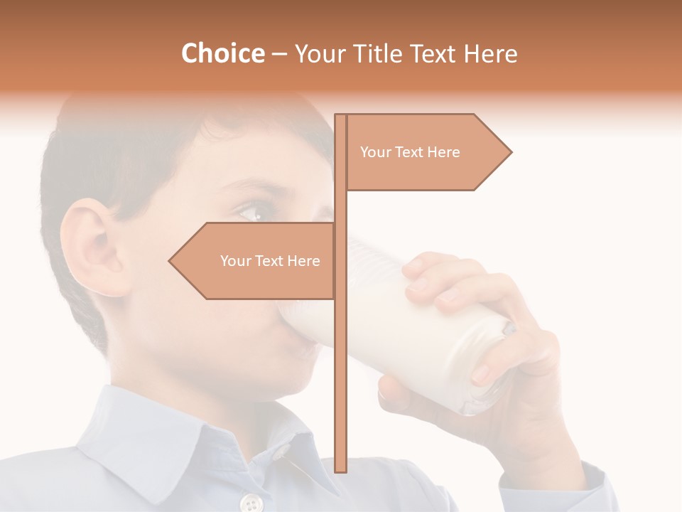 Holding Food Child PowerPoint Template