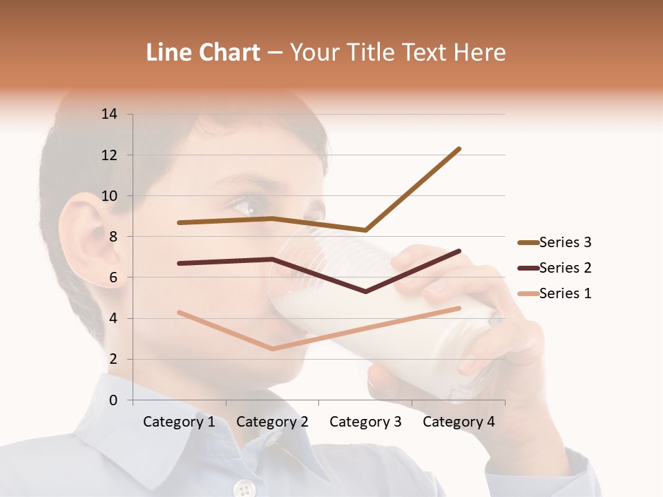 Holding Food Child PowerPoint Template