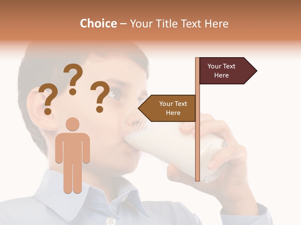 Holding Food Child PowerPoint Template