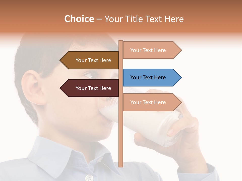 Holding Food Child PowerPoint Template