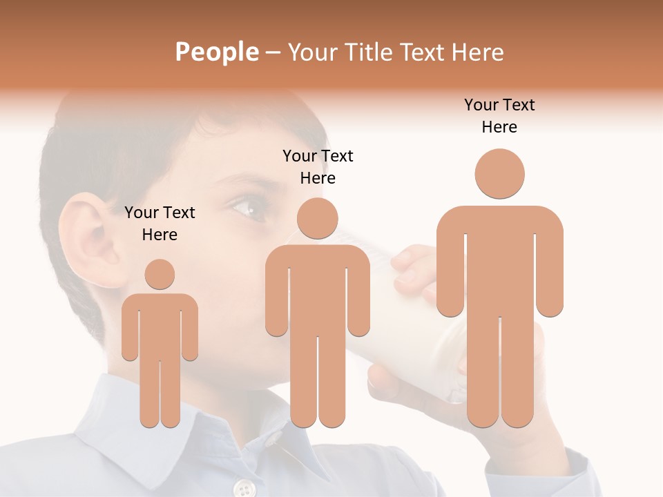 Holding Food Child PowerPoint Template