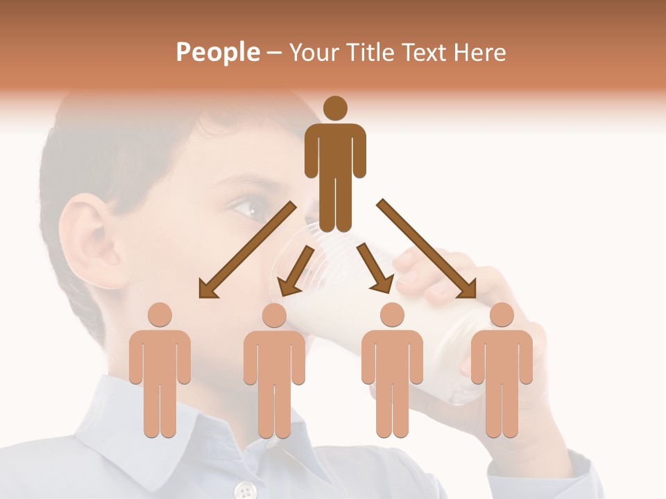 Holding Food Child PowerPoint Template