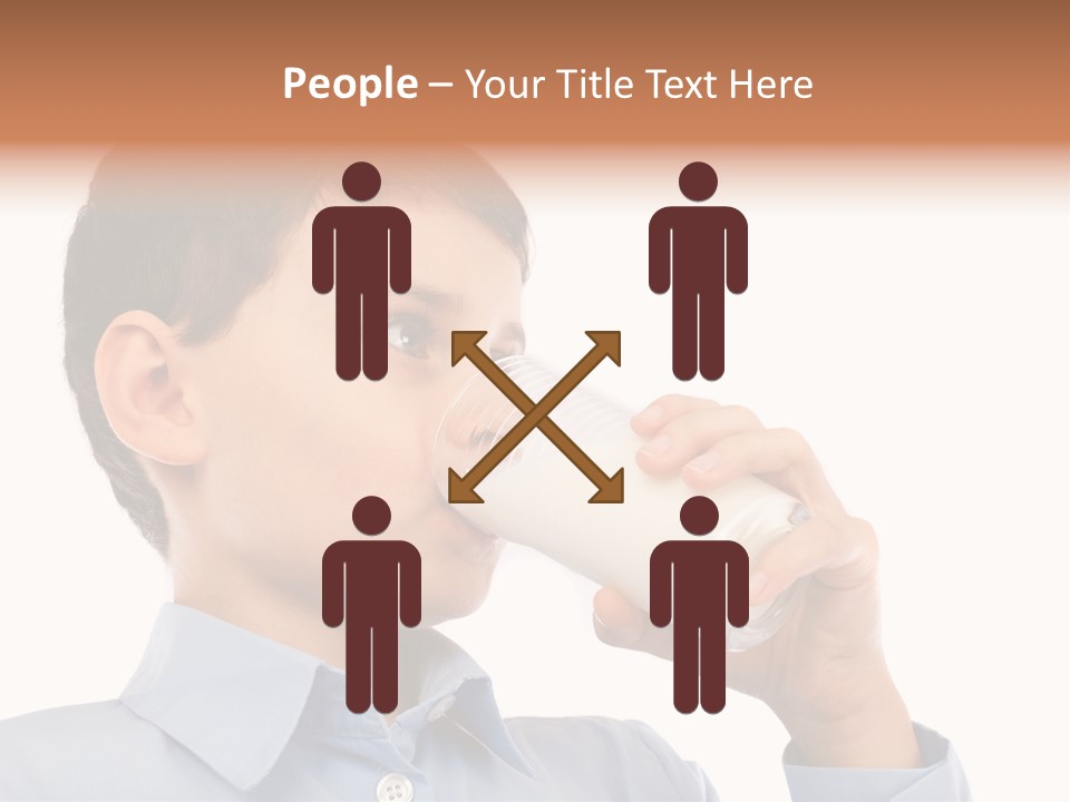 Holding Food Child PowerPoint Template