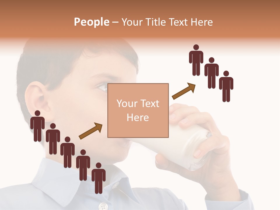 Holding Food Child PowerPoint Template