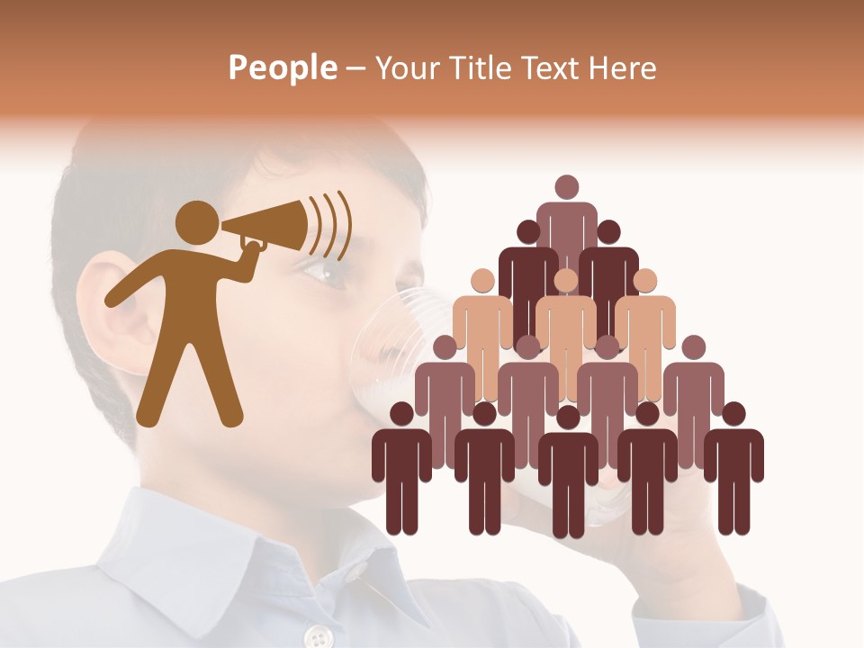 Holding Food Child PowerPoint Template