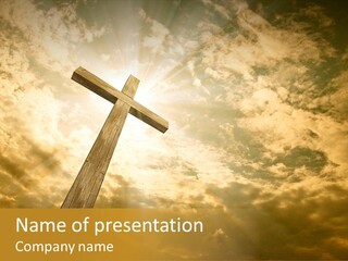 Faith Holy Sky PowerPoint Template