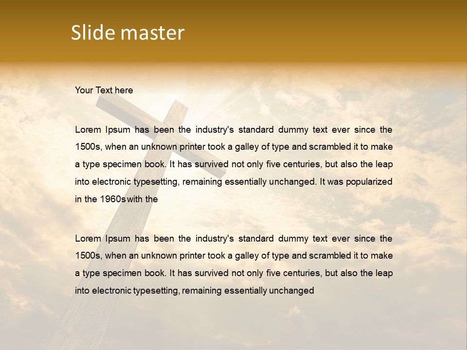 Faith Holy Sky PowerPoint Template