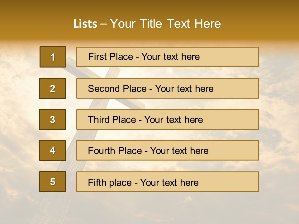 Faith Holy Sky PowerPoint Template