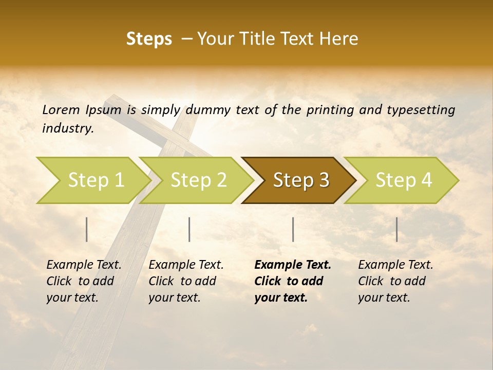 Faith Holy Sky PowerPoint Template