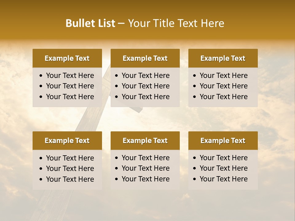 Faith Holy Sky PowerPoint Template