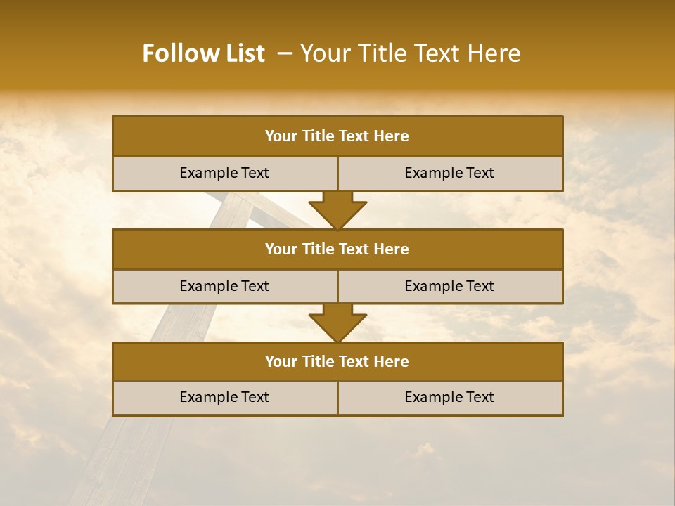 Faith Holy Sky PowerPoint Template