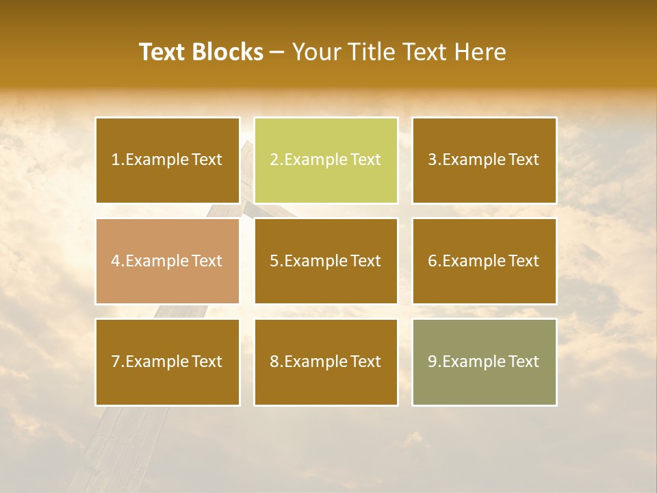 Faith Holy Sky PowerPoint Template