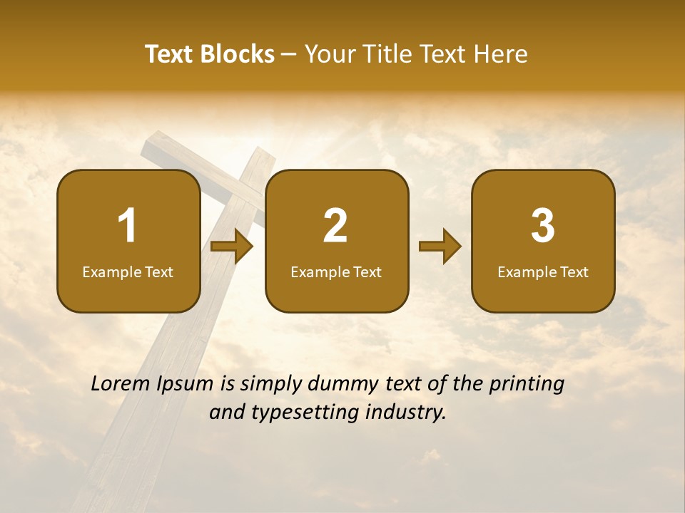 Faith Holy Sky PowerPoint Template