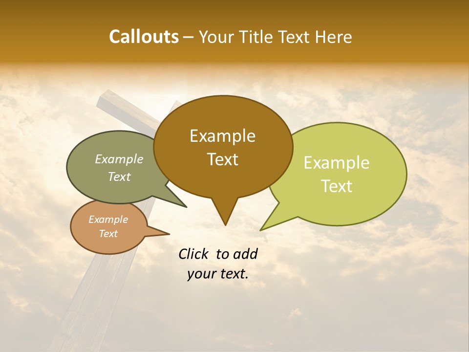 Faith Holy Sky PowerPoint Template