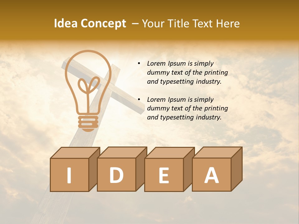 Faith Holy Sky PowerPoint Template