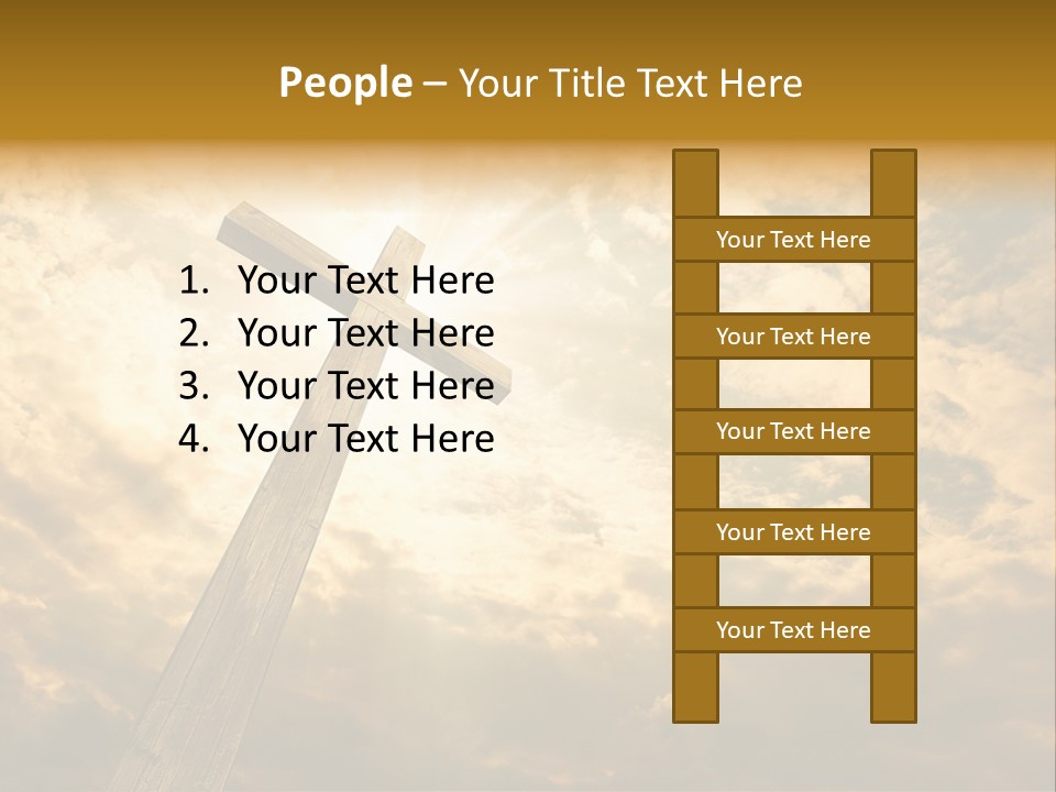 Faith Holy Sky PowerPoint Template