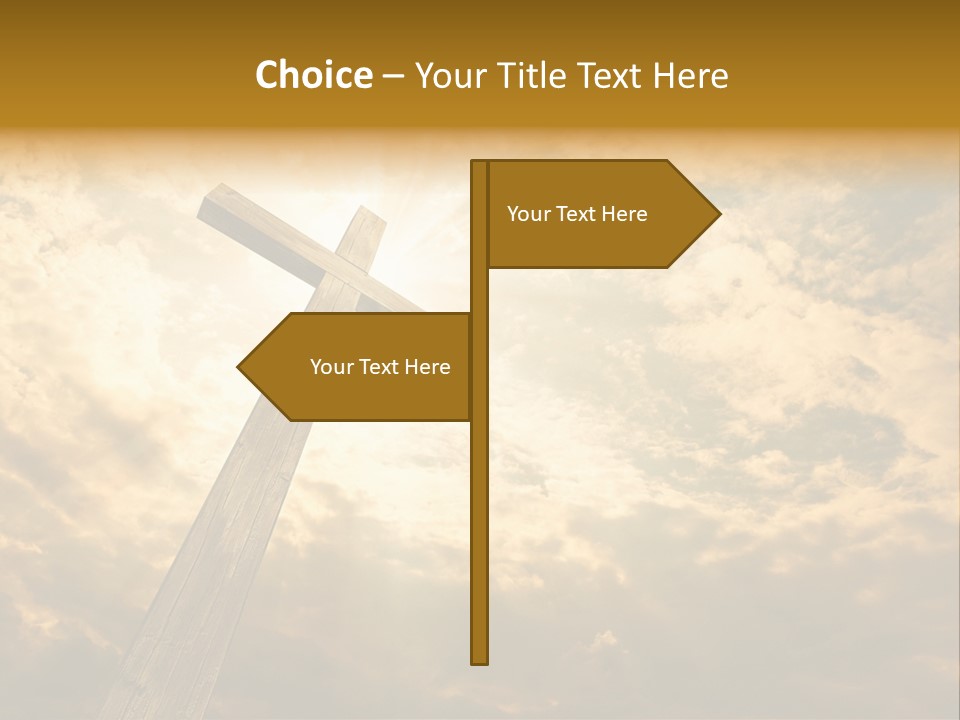 Faith Holy Sky PowerPoint Template
