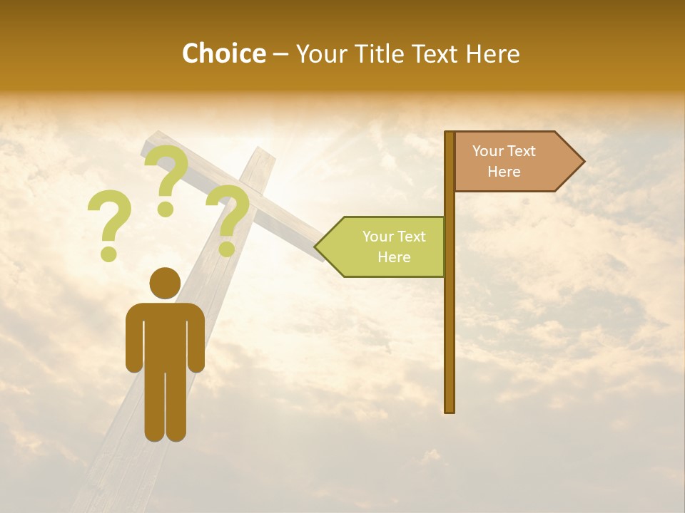 Faith Holy Sky PowerPoint Template