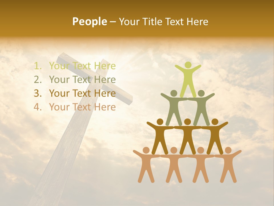 Faith Holy Sky PowerPoint Template