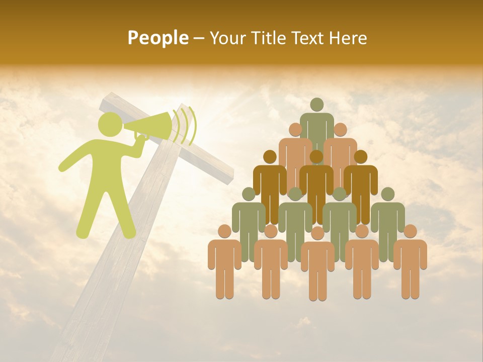 Faith Holy Sky PowerPoint Template