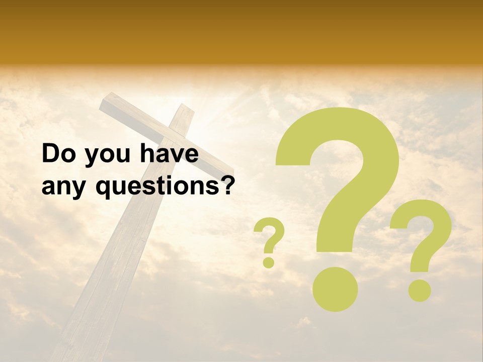 Faith Holy Sky PowerPoint Template