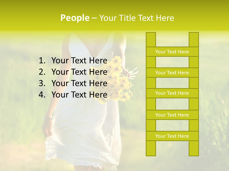Recognition Ladders Medals PowerPoint Template