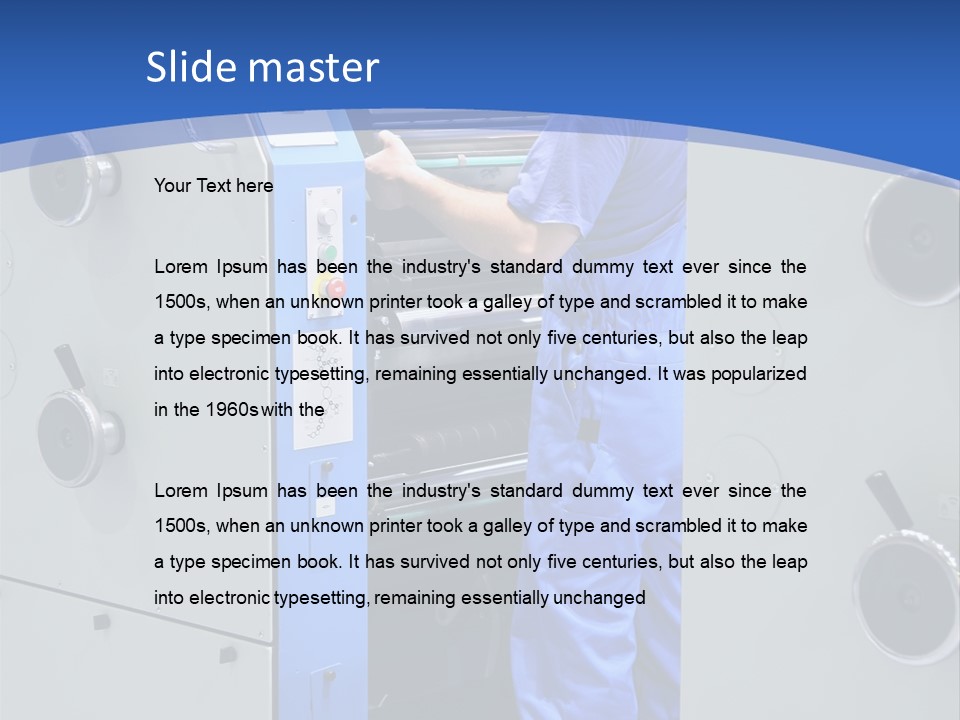 Color Machine Plant PowerPoint Template