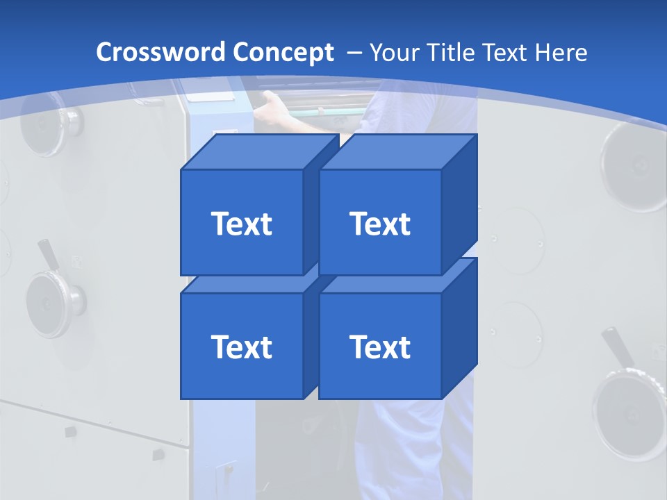 Color Machine Plant PowerPoint Template