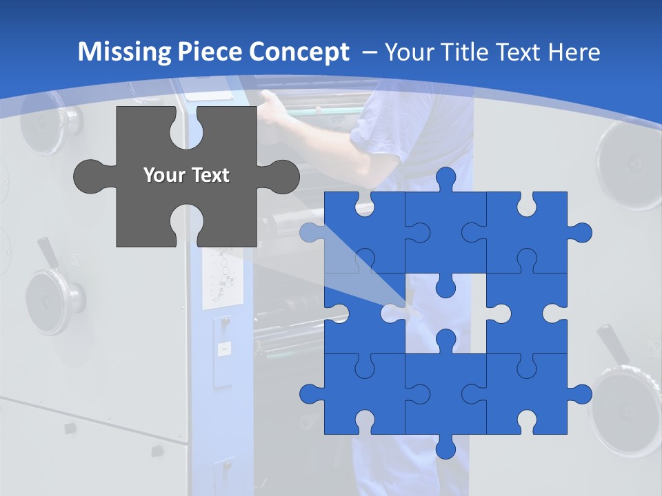 Color Machine Plant PowerPoint Template