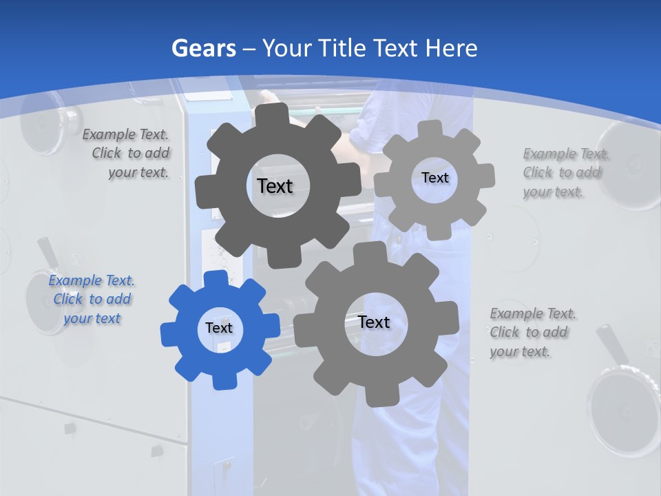 Color Machine Plant PowerPoint Template