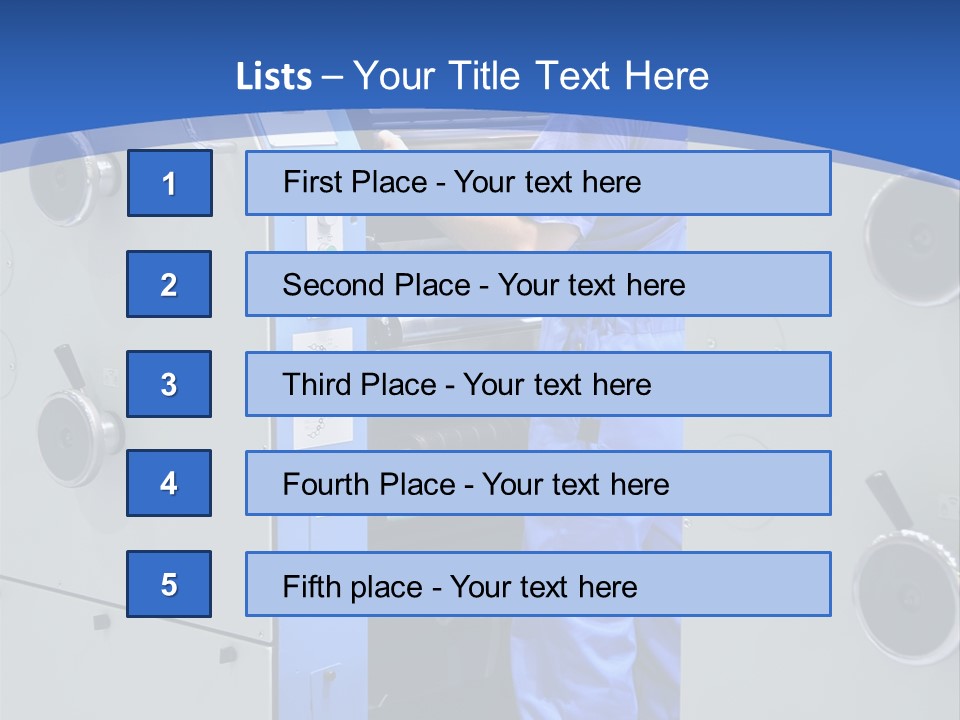 Color Machine Plant PowerPoint Template
