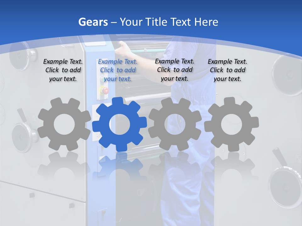 Color Machine Plant PowerPoint Template