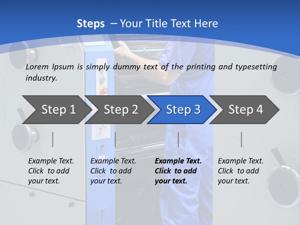 Color Machine Plant PowerPoint Template