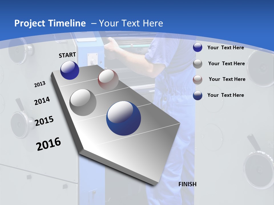 Color Machine Plant PowerPoint Template