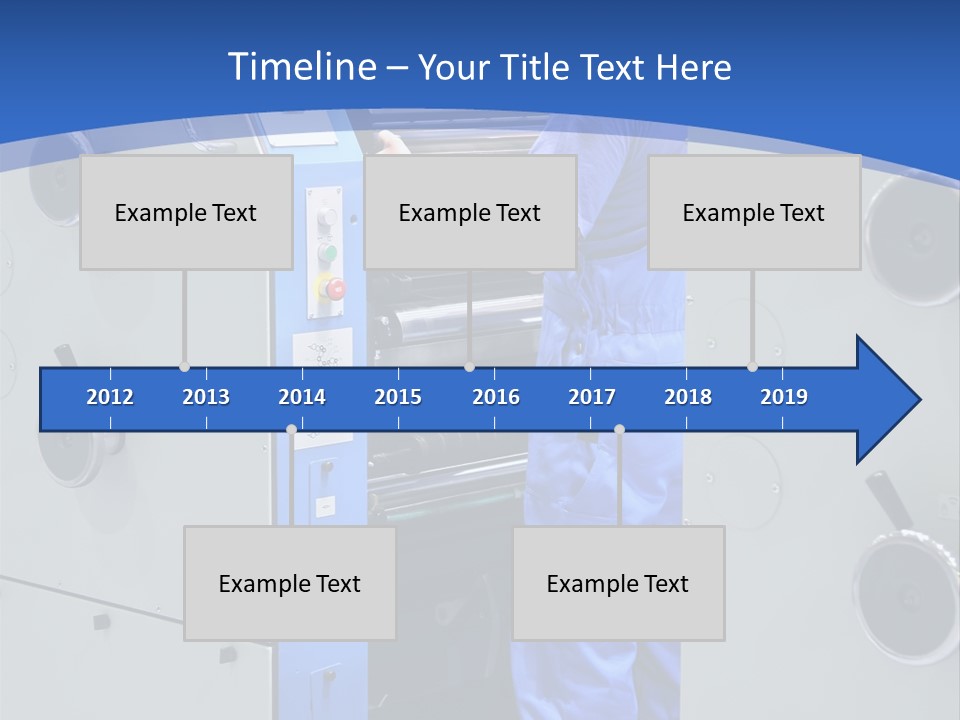 Color Machine Plant PowerPoint Template