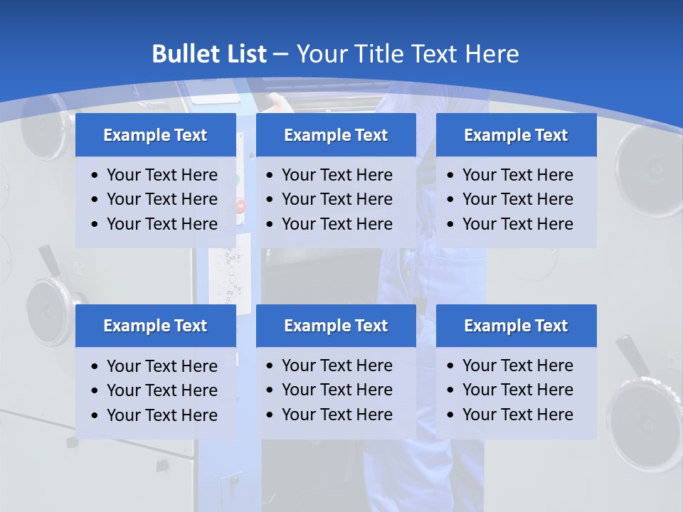 Color Machine Plant PowerPoint Template