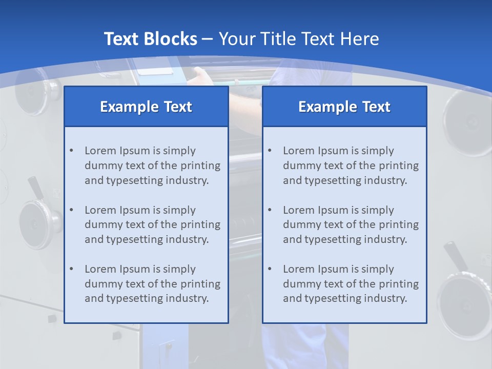 Color Machine Plant PowerPoint Template