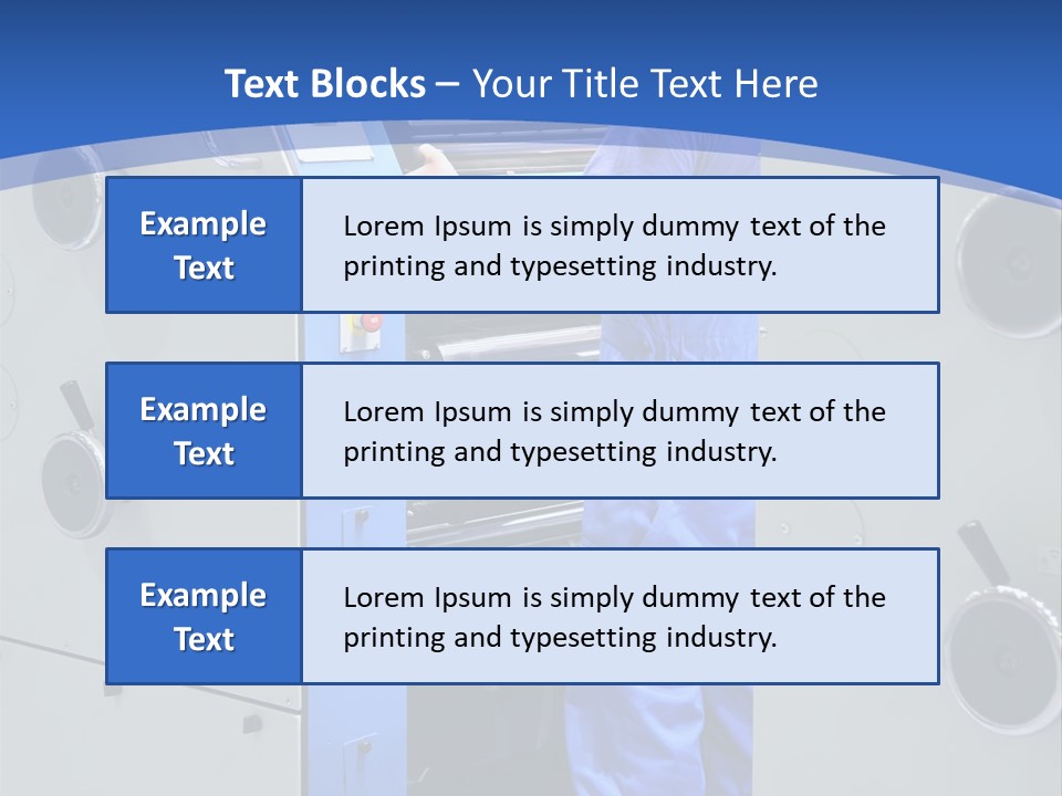 Color Machine Plant PowerPoint Template
