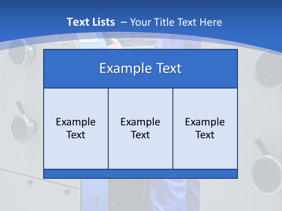 Color Machine Plant PowerPoint Template