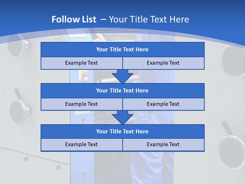 Color Machine Plant PowerPoint Template