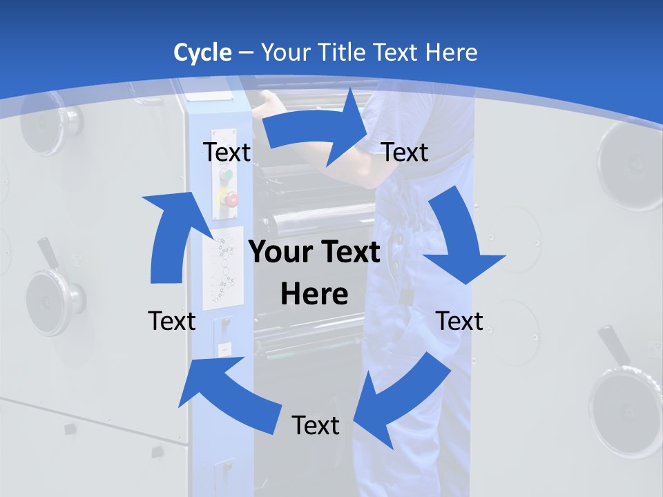 Color Machine Plant PowerPoint Template